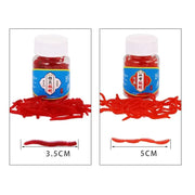 100pcs/Bottle Realistic Tackle Soft Lure Bass Bream Bloodworm Fishing Lure Earthworm Worm Rubber Red Worms Baits Fishy Smell