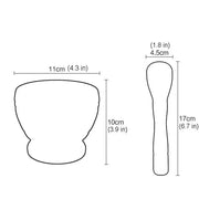 Resin Setmortar and Pestle Garlic Herb Spice Mixing Grinding Crusher Bowl Restaurant Kitchen Tools