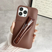 Hot Brand Lemontini Phone  Case for IPhone 11 12 13 14 15 16 Pro Max Plus 17 Air Makeup Lip Gloss Silicone Cover with Lip Glaze