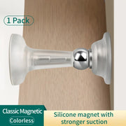 No-Drill Door Stopper for Room Bedroom Door Fixed Wall Protection Anti-Collision Household Silicone Strong Suction Floor Stopper
