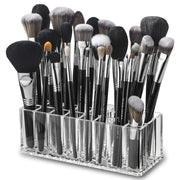 24 Slots Makeup Brush Organizer Acrylic Lipstick Organizer Cosmetic Storage Makeup Lipgloss Display Box Makeup Brushes Storage
