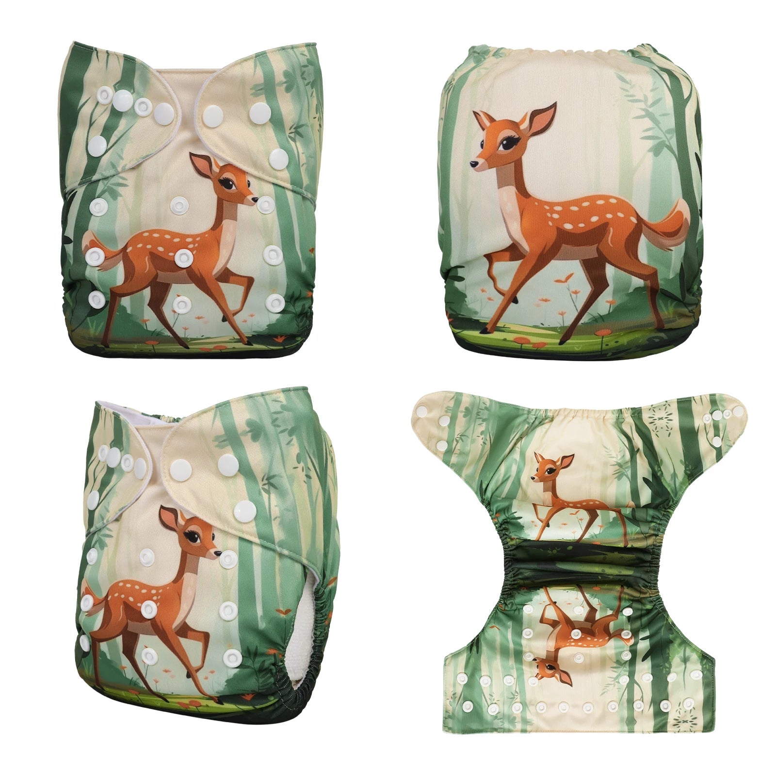 ALVABABY Modern Cloth Nappy Shell Eco-Friendly Baby Cloth Diaper Shell Adjustable Pocket Diaper Shell for Babies 3-15kg