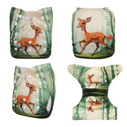 ALVABABY Modern Cloth Nappy Shell Eco-Friendly Baby Cloth Diaper Shell Adjustable Pocket Diaper Shell for Babies 3-15kg