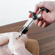 Flavor Needle BBQ Meat Syringe Marinade Injector Pork Steak Meat Sauces Syringes With 1 Stainless Steel Needles Kitchen Tools