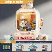 Big Size DIY Doll Machine Kids Coin Operated Play Game Mini Claw Catch Toy Crane Machines Music Doll Children Xmas Gifts Toys