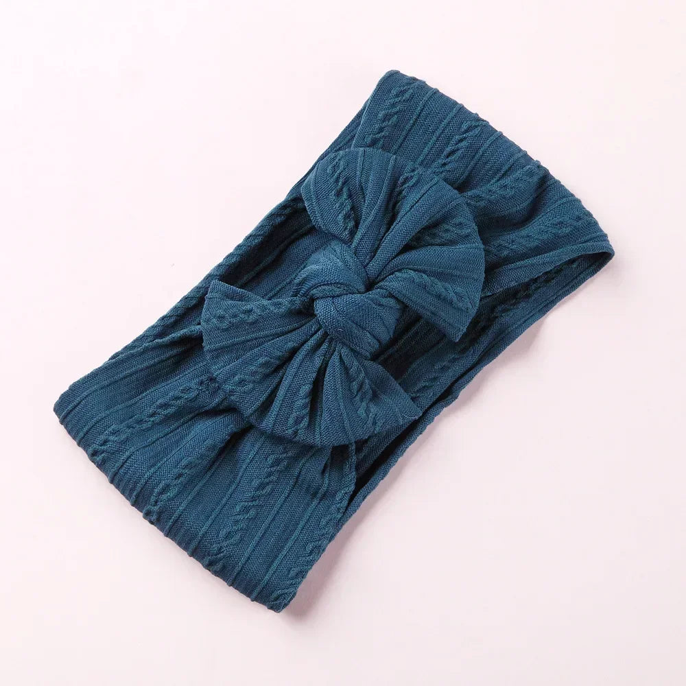 Elastic Jacquard Bow Tie Headband for Babies Infant Bow Headband Bowknot Headwear Cute Baby Headbands Girls Newborn Photography