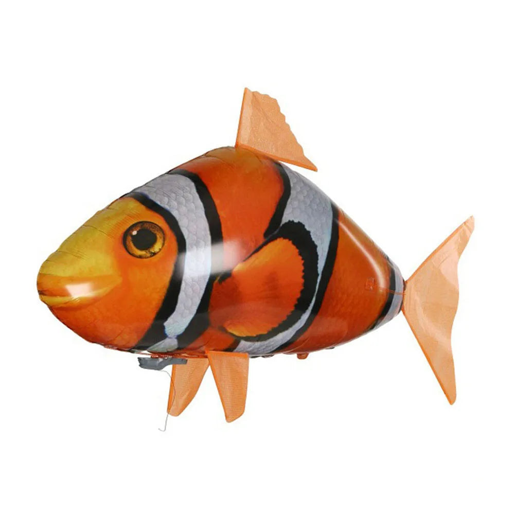 Remote Control Shark Toys Infrared RC Electric Flying Air Balloons Kids Toy RC Fly Air Balloons Clown Fish Toy Gifts Party Decor