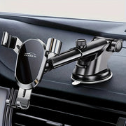 Lcars Car Phone Holder, Universal Gravity Mount for Vehicles, Anti-Shake Vacuum Suction Cup Adhesive Reinforced Holder, Dedicated Phone Holder for Dashboard Navigation and Entertainment, Suitable for Smartphones