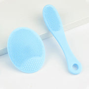 2pcs Set Facial Cleansing Brush Black Head Removal Brush Makeup Facial Skin Remover Suit