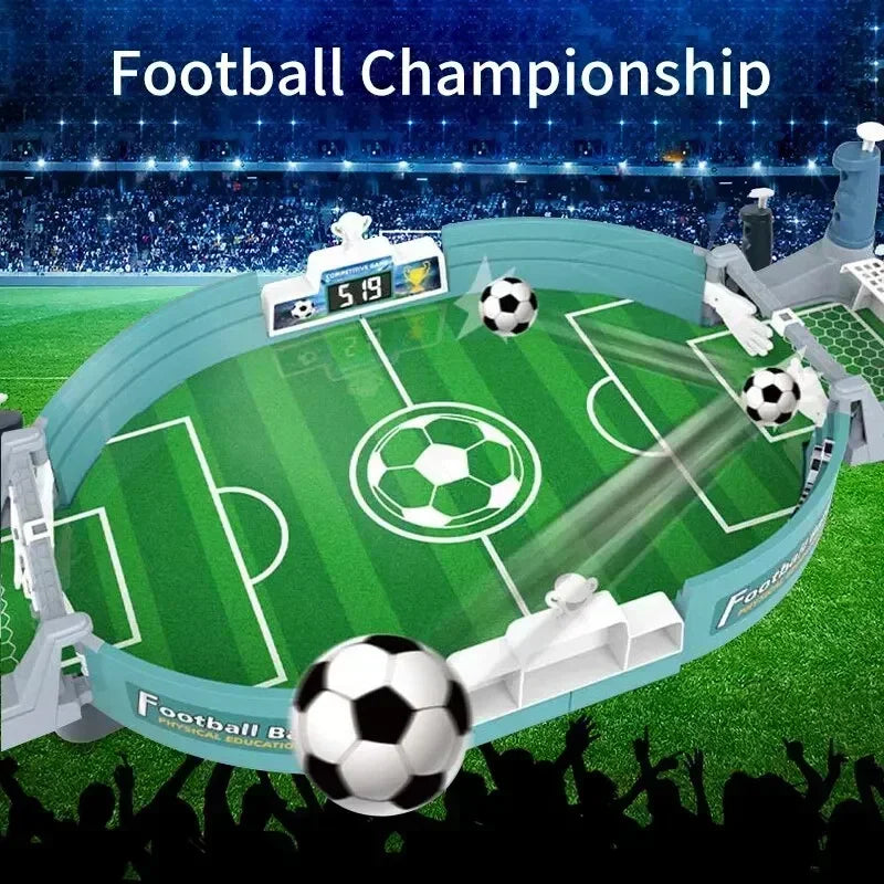 Creative Indoor Playtime Activity for Kids Puzzle Soccer Table Set Two-Person Football Game Table Game Foosball Accessories