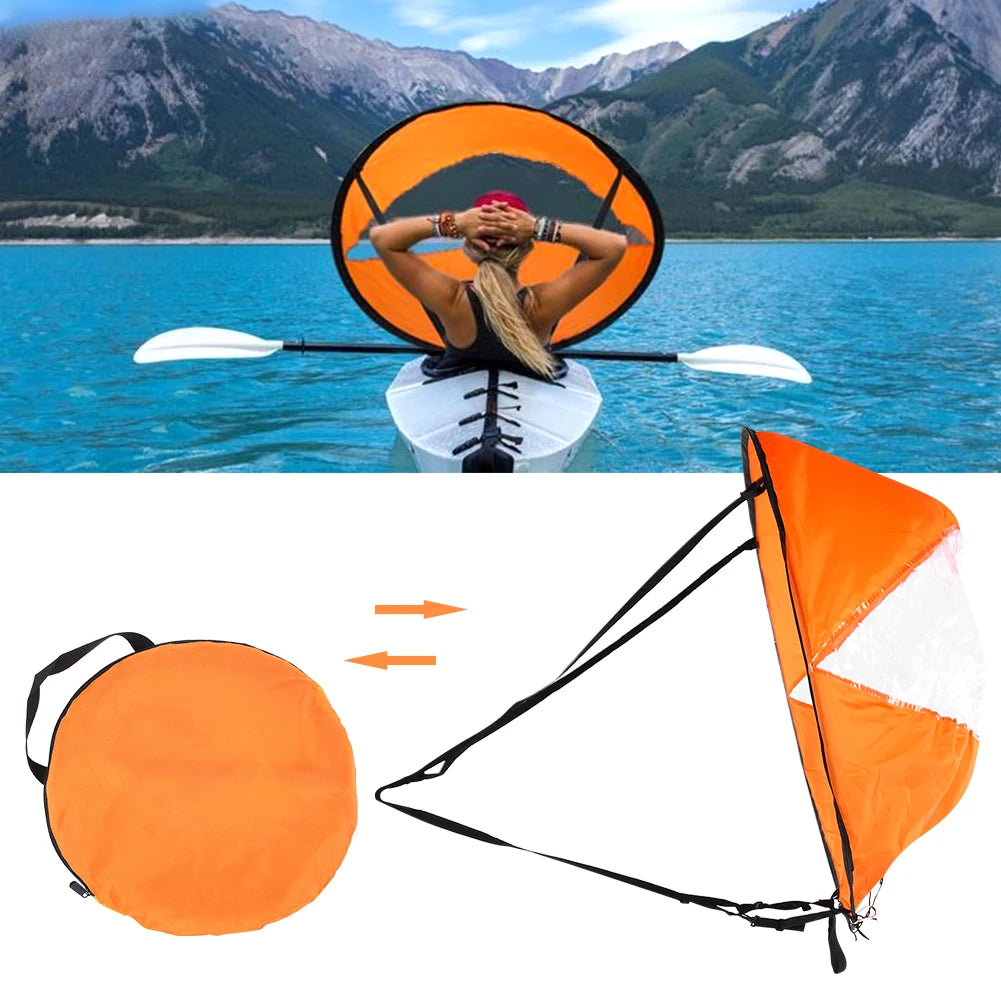 Canoe Sail Eco Friendly  Portable Foldable High Transparency Special Sail for Kayak Canoe Inflatable Boats Kayak Sail