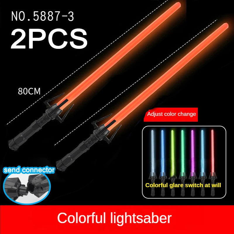 New RGB Lightsaber Laser Sword Toys Light Saber 7 Colors Change Kids Soundfonts Force FX FOC Blaster Toys Jedi Laser Sword Gifts