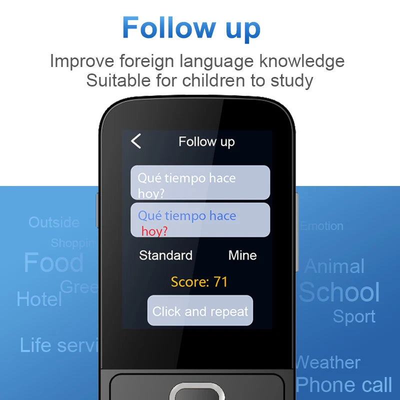 T10 Smart Voice Translator 137 Multi Languages In Real Time Online Instant Off Line Translation AI Learning Conversion