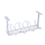 Plastic Storage Rack Cable Organizer Desk Set Rack Shelf Table Bottom Socket Holder Hanging Rack Office Stationery Holder