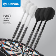 Huanqu Professional Dart Set, Six Needle Darts, Includes Spare Aluminum Shaft Dart Flights and O-Rings, Complete Accessories, Durable Standard Darts, Indoor and Outdoor Competition Training Game Supplies, Universal Dart Set,