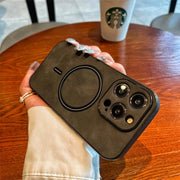 Luxury Wireless Charging Magnetic Cortex Case For iPhone 16 15 14 13 12 11 Pro Max Plus X Xs XR Magsafe Bumper Shockproof Cover