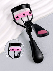 1 stainless steel eyelash curler with comb, lasting shaping big eyes, no harm to eyelashes, suitable for all eye types and eye e