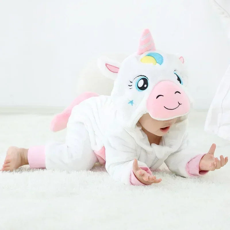 Baby Rompers Winter Kigurumi Lion Costume For Girls Boys Toddler Animal Jumpsuit Infant Clothes Pyjamas Kids Overalls ropa bebes