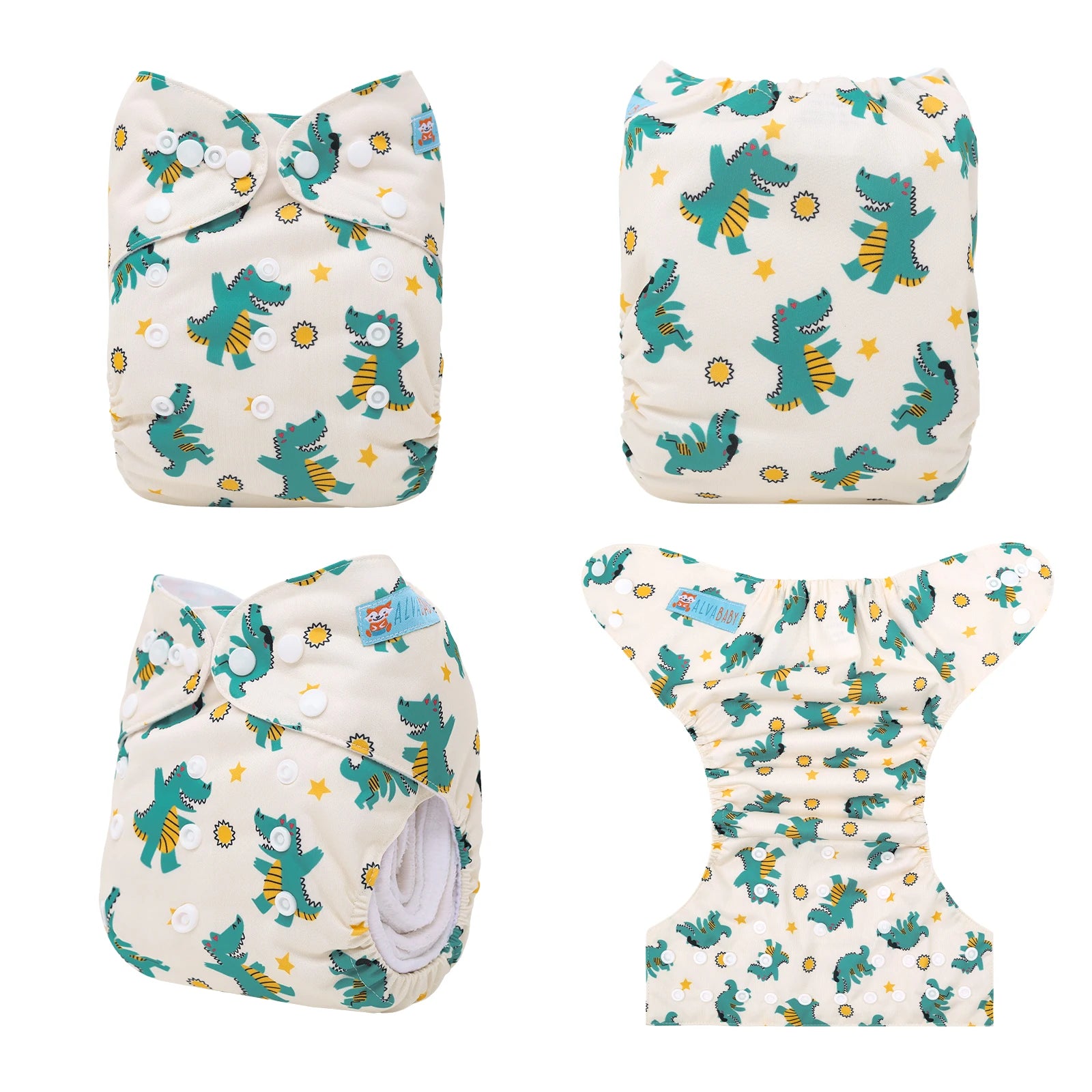 ALVABABY Modern Cloth Nappy Shell Eco-Friendly Baby Cloth Diaper Shell Adjustable Pocket Diaper Shell for Babies 3-15kg