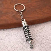 Creative Gear Head Keychain Speed Gearbox Keyring for Car Key Turbo Hub Brake Disc Pendant Shock Absorber Keys Holder Chain Ring