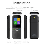 T10 Smart Voice Translator 137 Multi Languages In Real Time Online Instant Off Line Translation AI Learning Conversion