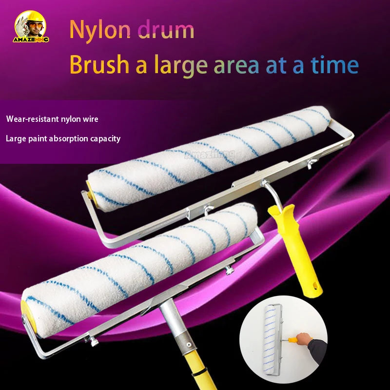 18inch Paint Roller Brush Short-Middle-Long Plush Painting Handle Tool For Wall Decorative 6MM/9MM Painting Handle Tool Support