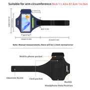 HAISSKY Zipper Pocket Running Sports Armband For iPhone 17 16 15 Pro Max 14 Plus 13 Men Women Outdoor Touch Screen Belt Arm Bags