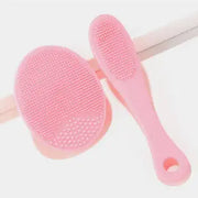 2pcs Set Facial Cleansing Brush Black Head Removal Brush Makeup Facial Skin Remover Suit