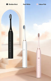 Electric Ultrasonic Toothbrush 6-Speed USB Rechargeable Waterproof Soft Bristles for Adults And Couples
