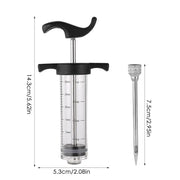 Flavor Needle BBQ Meat Syringe Marinade Injector Pork Steak Meat Sauces Syringes With 1 Stainless Steel Needles Kitchen Tools