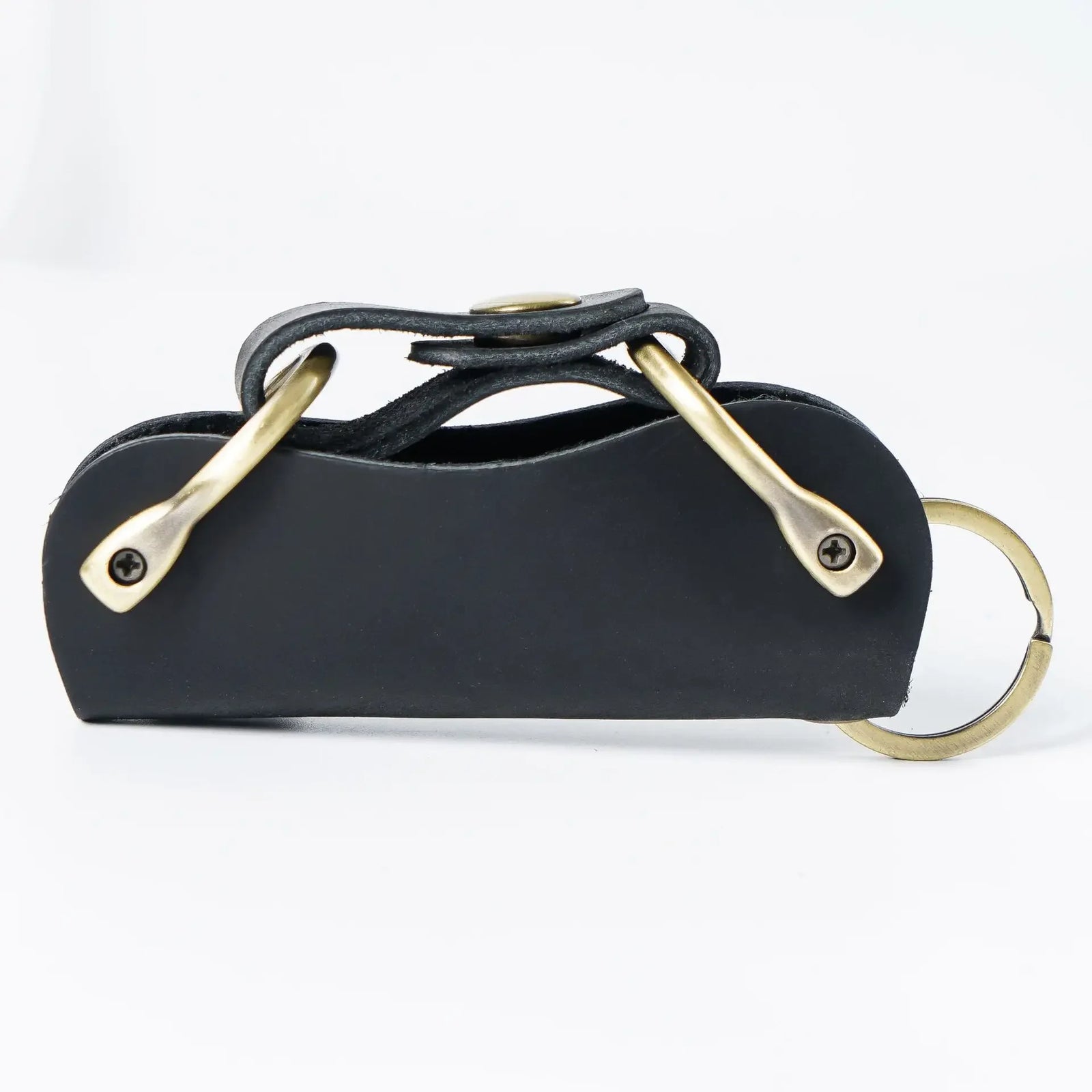 Leather Key Holder for Car Keys Keychain Mens Keys Organizer Pocket Compact Keychain Case & Cover EDC Smart Keyholder Keycase