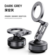 Magnetic Vacuum Adsorption Car Mount Mobile Phone Holder Foldable 360 Degree Rotation Aluminum Alloy Suitable for Smartphones