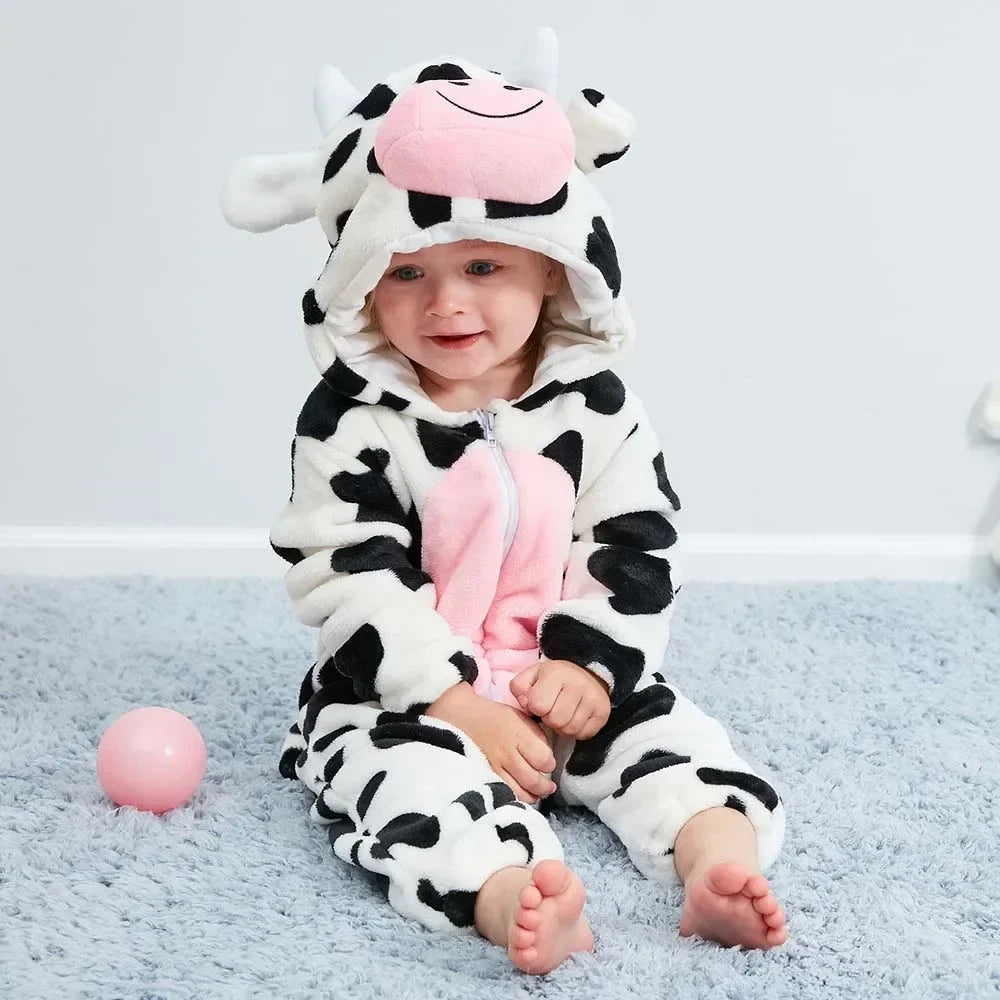 Baby Rompers Winter Kigurumi Lion Costume For Girls Boys Toddler Animal Jumpsuit Infant Clothes Pyjamas Kids Overalls ropa bebes
