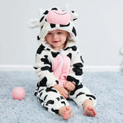 Baby Rompers Winter Kigurumi Lion Costume For Girls Boys Toddler Animal Jumpsuit Infant Clothes Pyjamas Kids Overalls ropa bebes