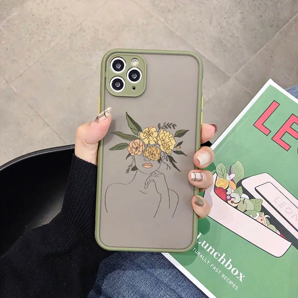 Art Retro Abstract Geometry Phone Case For iPhone 17 15 13 12 Mini 14 X Xs Xr 16 11 Pro Max 15 14 Puls Cute Anti-fall Cover