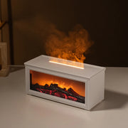 7 colors of essential oil fireplace diffuser mini flame aromatherapy fireplace humidifier aromatherapy oil diffuser