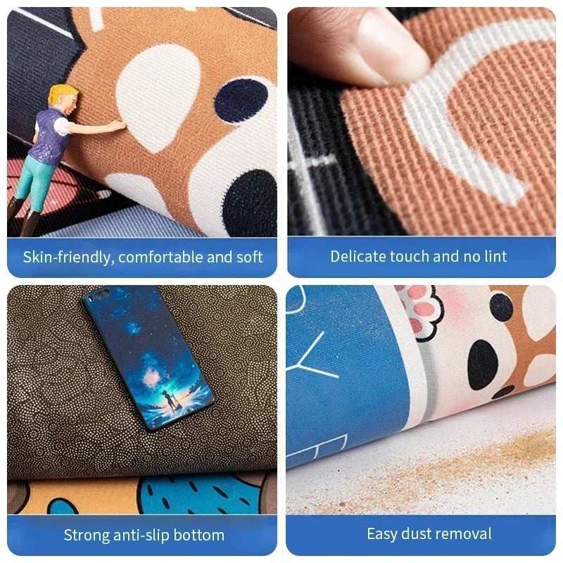 Printed Dish Drying Mat Super Absorbent Coffee Drain Pad Tableware Draining Pad Quick Dry Rug Kitchen Dinnerware Placemat