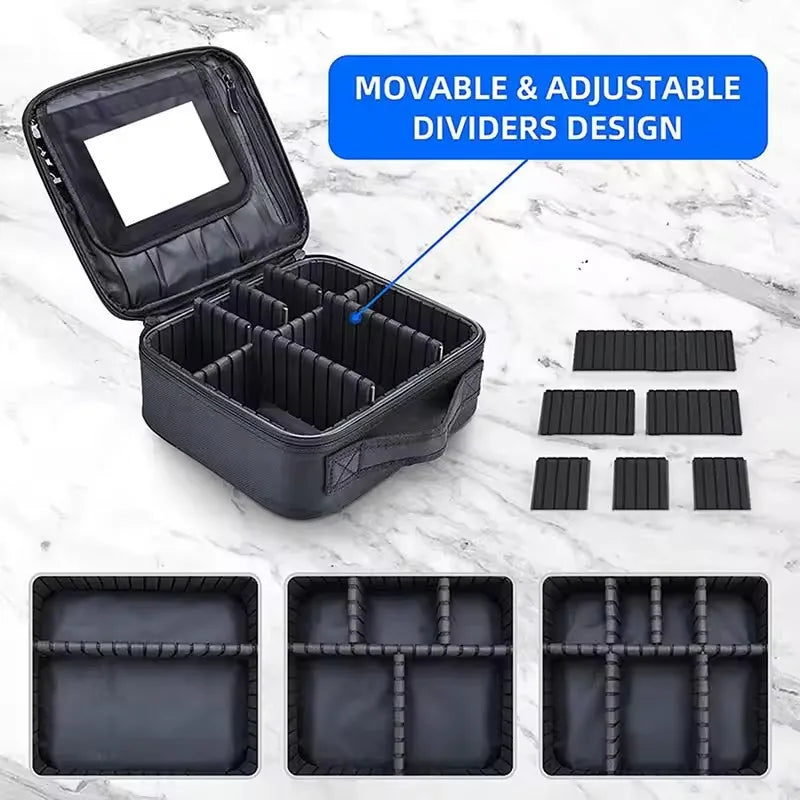 Portable Professional Makeup Case Waterproof Travel Makeup Bag Female Beauty Nail ToolBox For Women Cosmetic Organizer