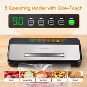 INKBIRD 3rd Vacuum Sealer with Starter Kit -80KPA Strong Suction Kitchen Household Food Vacuum Sealer Machine for Meat,Vegetable