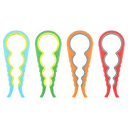 Multifunctional 4-in-1 Kitchen Tool Jar Gripper Lid Opener Can Opener Bottle Opener - Easy to Use Home Essential
