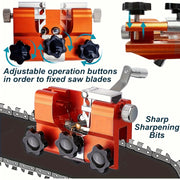 Portable Hand Chain Grinder Chain Clamp Sharpening Tool Quick Grinding for Chainsaw Chains Ideal Handheld Maintenance Equipment
