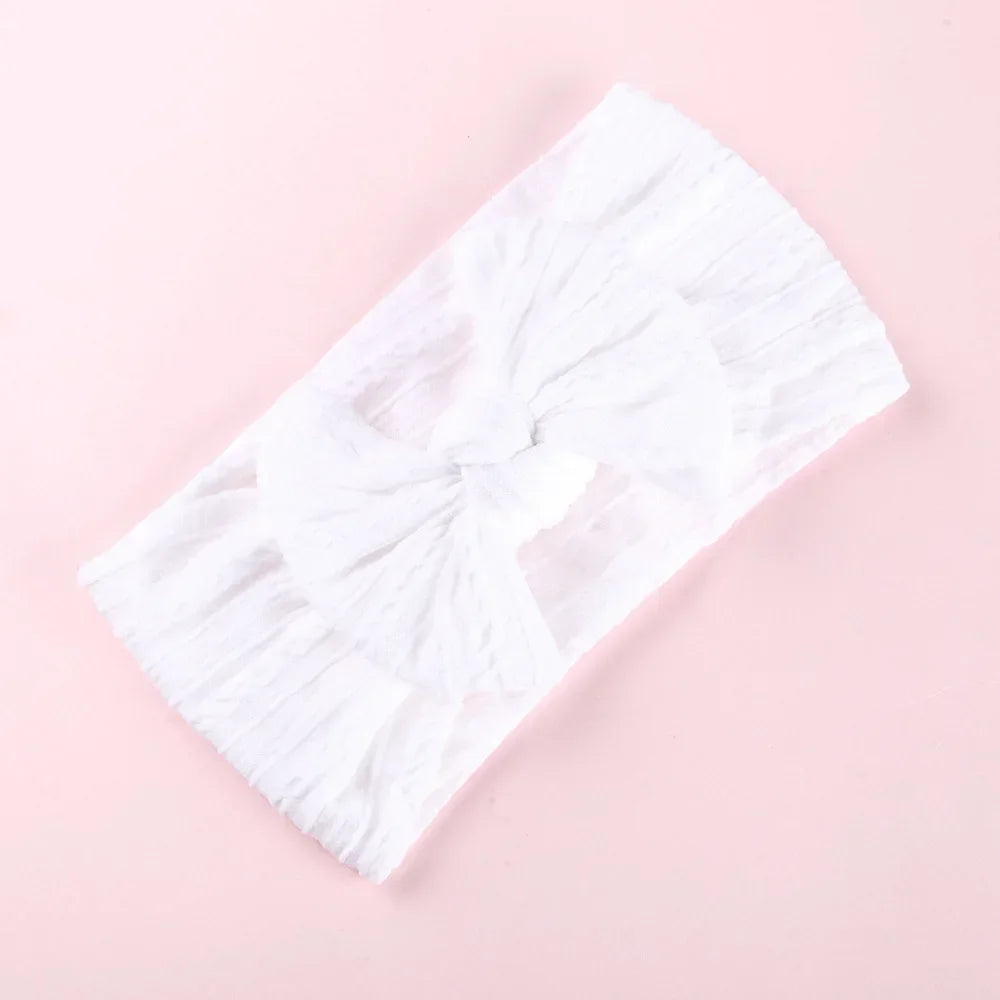 Elastic Jacquard Bow Tie Headband for Babies Infant Bow Headband Bowknot Headwear Cute Baby Headbands Girls Newborn Photography