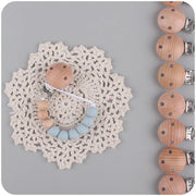 Baby Anti-drop Chain Pacifier Clips Silicone Beads Infant Nipple Appease Soother Chain Clips Dummy Holder Nipple Clip