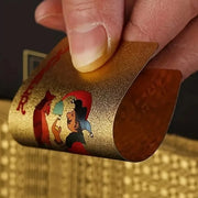 24K Gold Playing Cards Plastic Poker  Game Deck Foil Pokers Pack Magic Waterproof Card Gift Collection Game