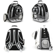 Transparent Space Capsule Pet Backpack Carrier Lightweight Portable Breathable Foldable for Cats Dogs Outdoor Travel Adventure