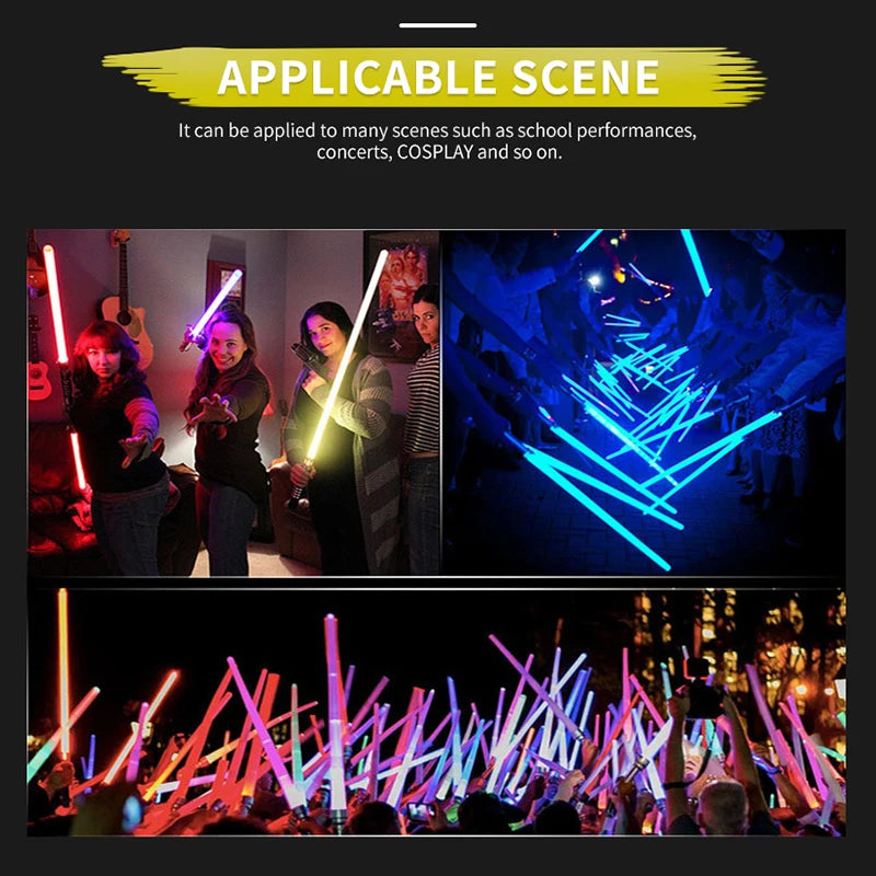 New RGB Lightsaber Laser Sword Toys Light Saber 7 Colors Change Kids Soundfonts Force FX FOC Blaster Toys Jedi Laser Sword Gifts
