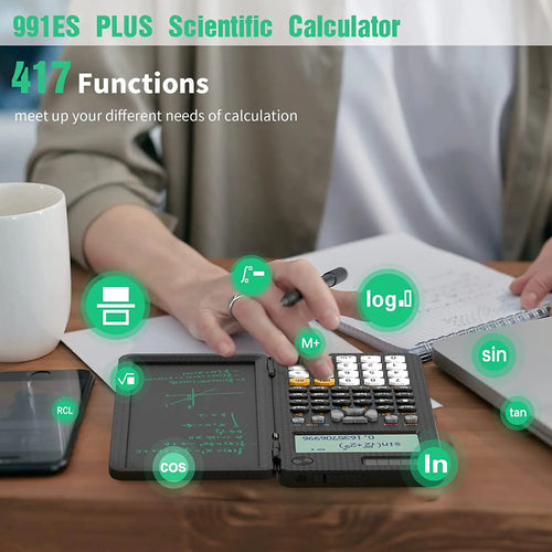 417-Function Scientific Calculator Notepad
