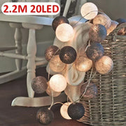 20LED Ball String Lights Lantern Rattan Battery or USB Control Wedding Christmas Decor Lighting Home Party Garden Ornament Lamps