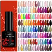 LILYCUTE 129 Colors 7ML Nail Gel Polish Nail Supplies Vernis Semi Permanent Nail Art Manicure Soak Off LED UV Gel Nail Varnishes
