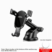 Lcars Car Phone Holder, Universal Gravity Mount for Vehicles, Anti-Shake Vacuum Suction Cup Adhesive Reinforced Holder, Dedicated Phone Holder for Dashboard Navigation and Entertainment, Suitable for Smartphones